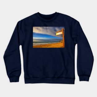 The Beach Hut, Watergate Bay Cornwall Crewneck Sweatshirt